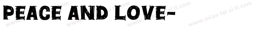 peace and love字体转换